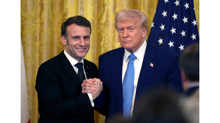 French President Emmanuel Macron Visits The White House