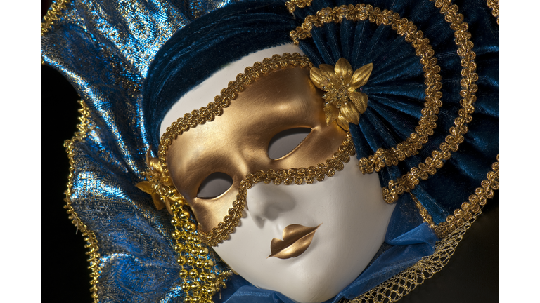 Marti Gras Mask Blue