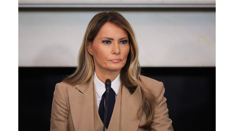 First Lady Melania Trump Joins Roundtable Discussion On "Take It Down Act"