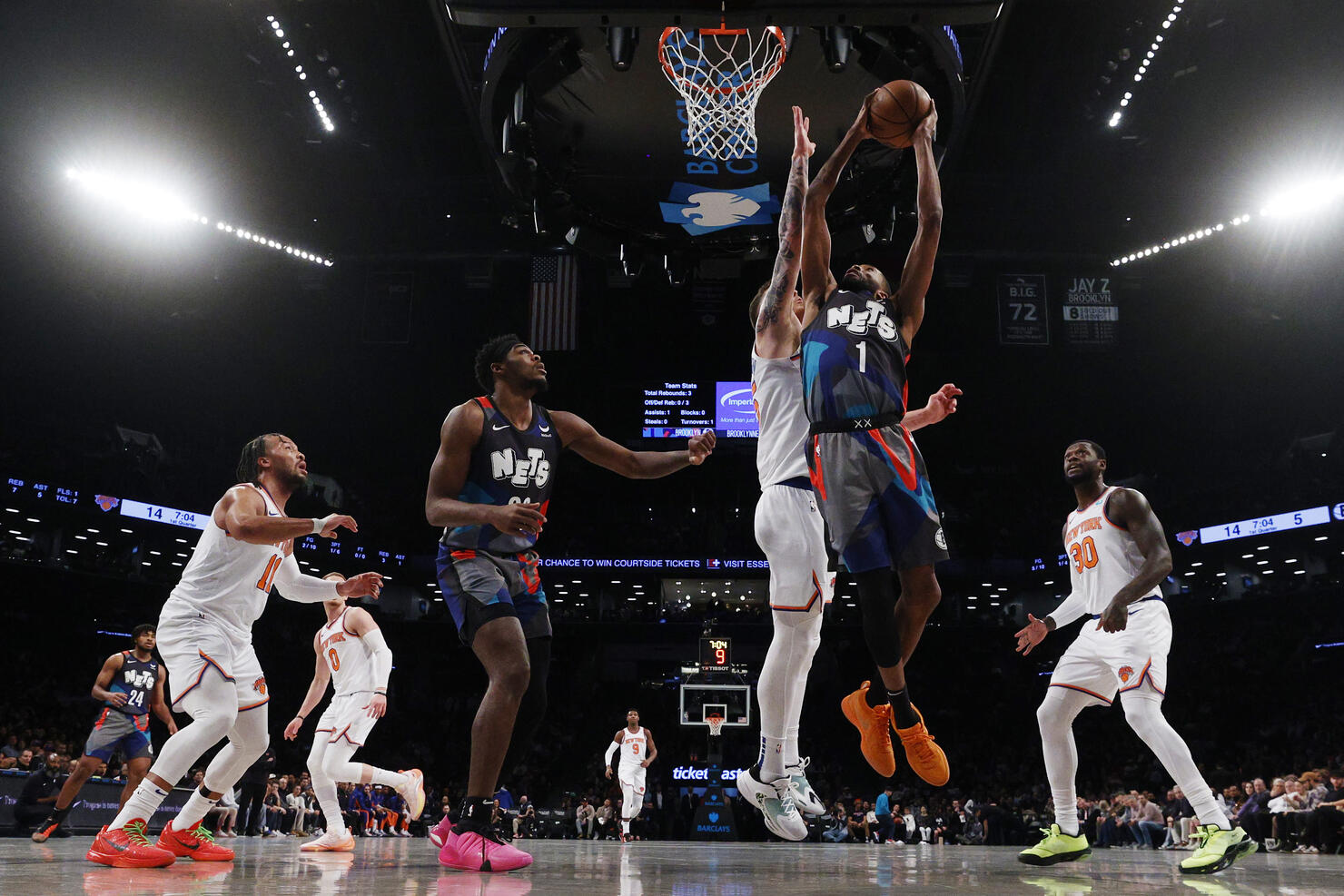 New York Knicks v Brooklyn Nets