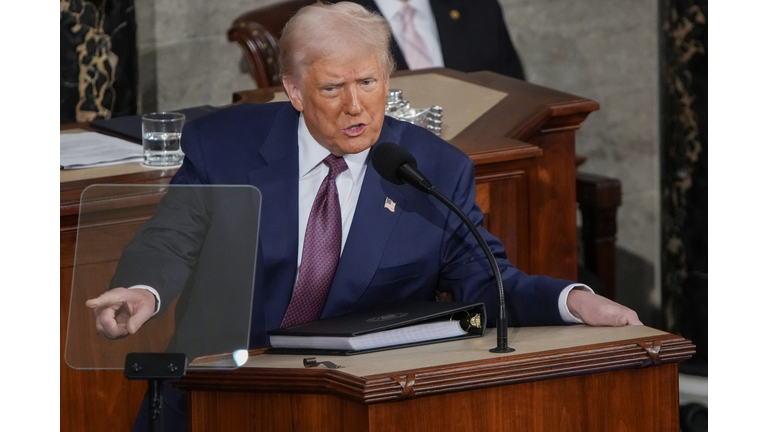Donald Trump Delivers Joint Address To Congress