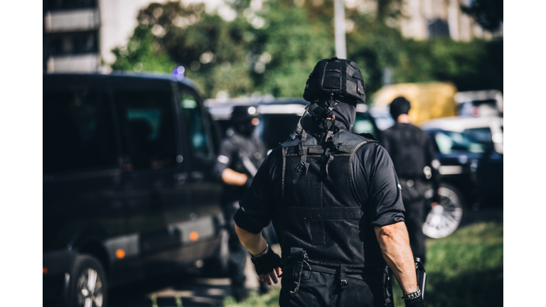 Special forces team on duty