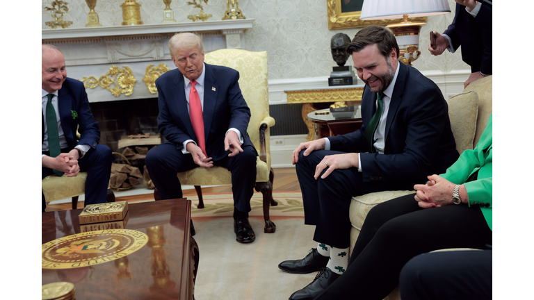 President Trump Hosts Irish Taoiseach Micheal Martin At The White House