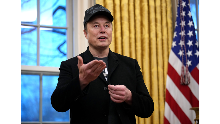 Elon Musk Joins President Trump For Signing Executive Orders In The Oval Office