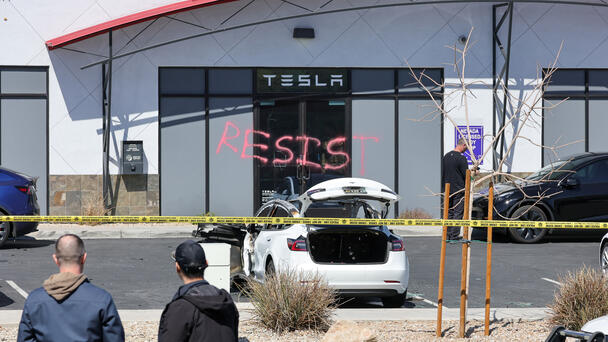 AG Bondi Calls Tesla Arson Attacks 'Nothing Short Of Domestic Terrorism'