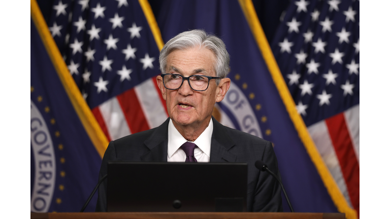 Fed. Chair Powell Holds Monthly News Conference On Interest Rates
