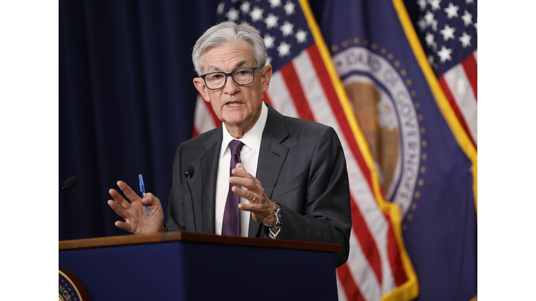 Fed. Chair Powell Holds Monthly News Conference On Interest Rates
