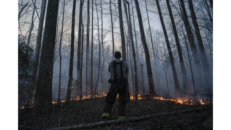 Wildfires Sweep Through North Carolina Areas Ravaged By Hurricane Helene