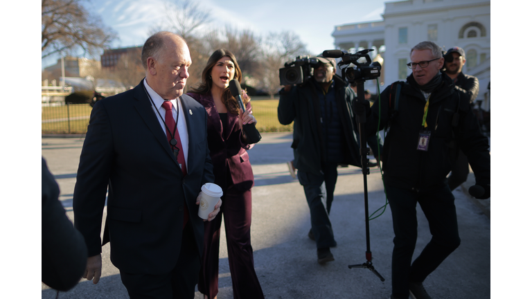 White House Border Czar Tom Homan Speaks To Reporters Outside The White House