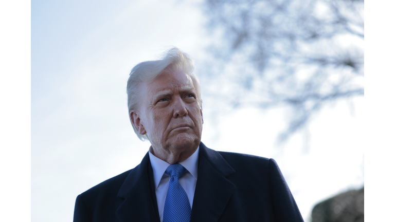 President Trump Departs The White House En Route To Bedminster, New Jersey