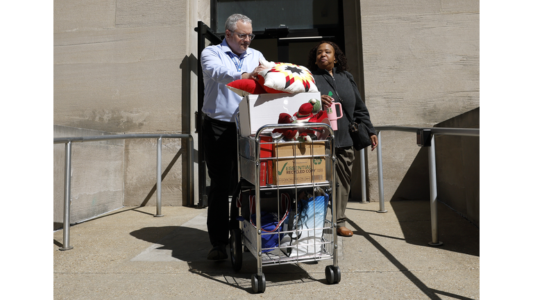 Health And Human Services Department Employees Collect Their Belongings, As More Cuts Are Announced By Trump Administration