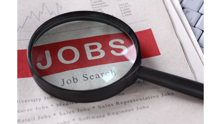 Job Search magnified by a huge lens