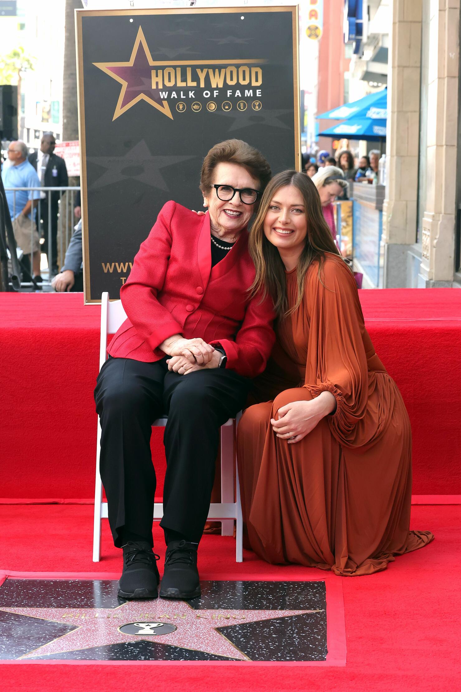 American Tennis Player Billie Jean King Honored With A Star On The Hollywood Walk Of Fame
