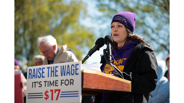 House And Senate Democrats Holds News Conference To Introduce "Raise The Wage Act"