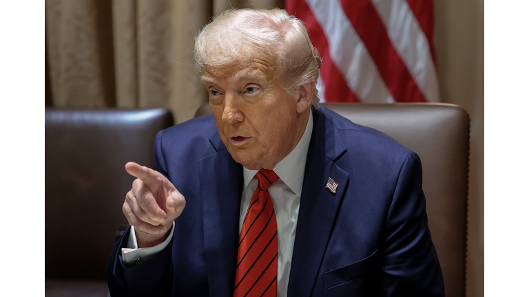 President Trump Meets With Visiting Italian Prime Minister Giorgia Meloni At The White House