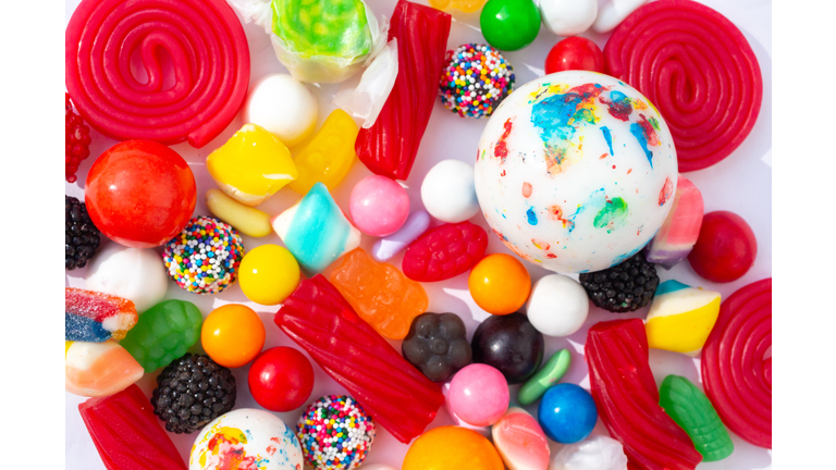 Colorful Candy Background, Sugar Candies