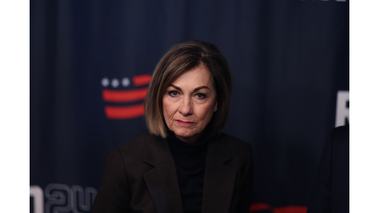 GOP Presidential Candidate Ron DeSantis Campaigns In Davenport, Iowa