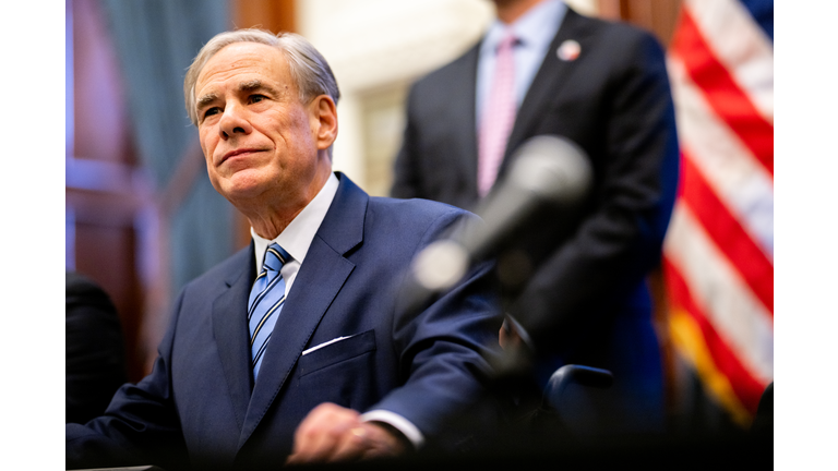 Texas Governor Abbott Holds Bill Signing To Create A Texas DOGE Office