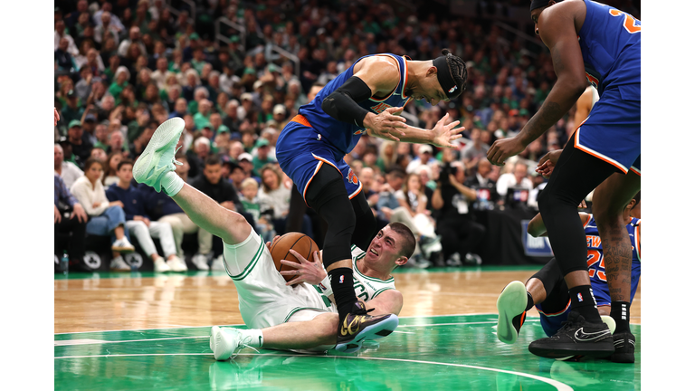 New York Knicks v Boston Celtics - Game One