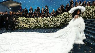 Diana Ross Stole the Show with 18-Foot Feathery Shawl at Met Gala 