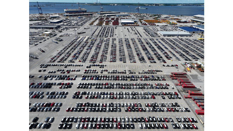 Auto Companies Hold Cars At Baltimore Port As Tariffs Take Effect