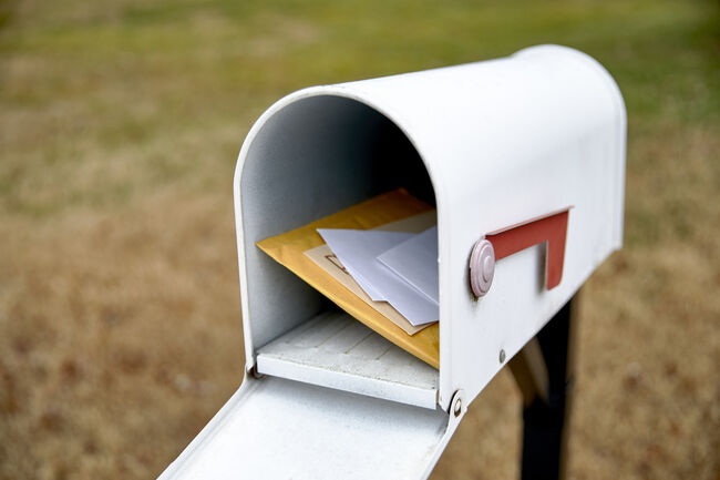 Open Mailbox with Letters Inside