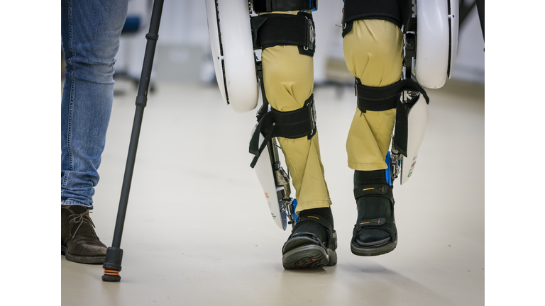 Paraplegic learns to walk again with electrically powered exoskeleton at research lab of ETH Zurich