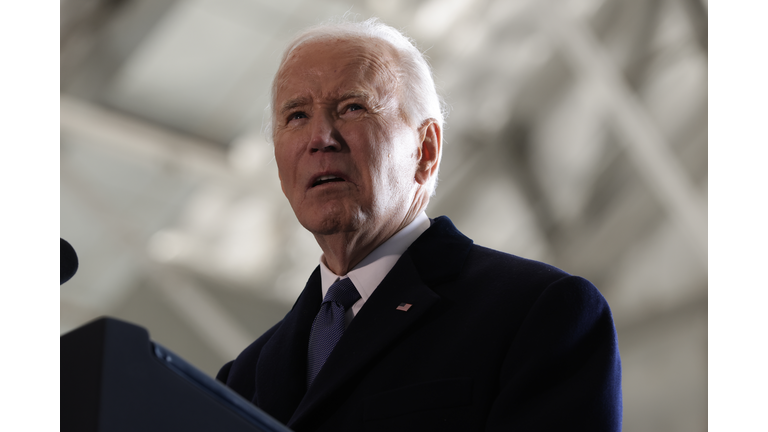 Joe Biden Delivers His First Speech As A Former President In Joint Base Andrews Sendoff Ceremony