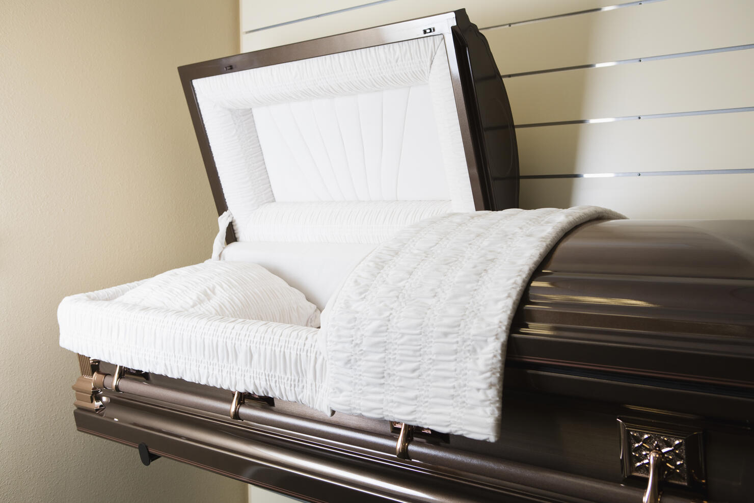 Open coffin