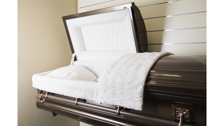 Open coffin