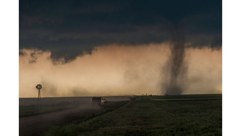 Chasing a Tornado, Colorado. USA