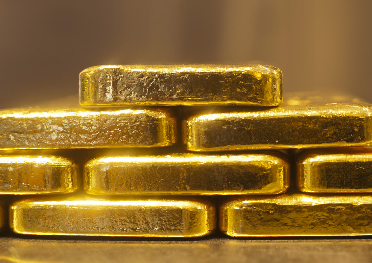 Gold Bars Weighing One Kilogram