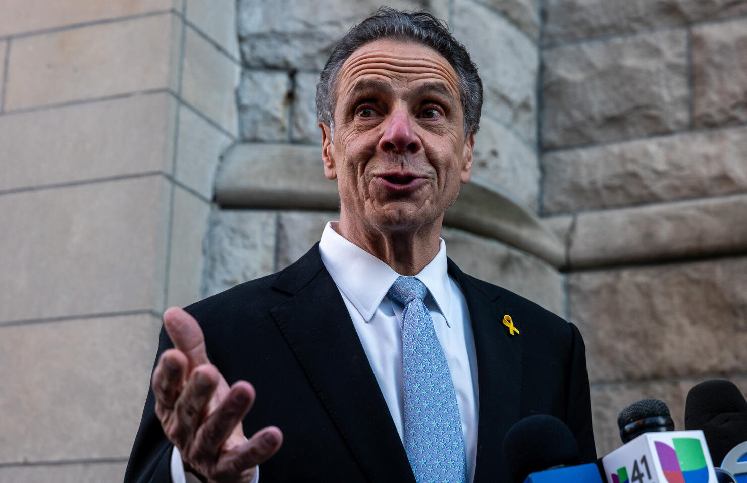 New York City Mayoral Candidate And Former Gov. Andrew Cuomo Delivers Address On Antisemitism