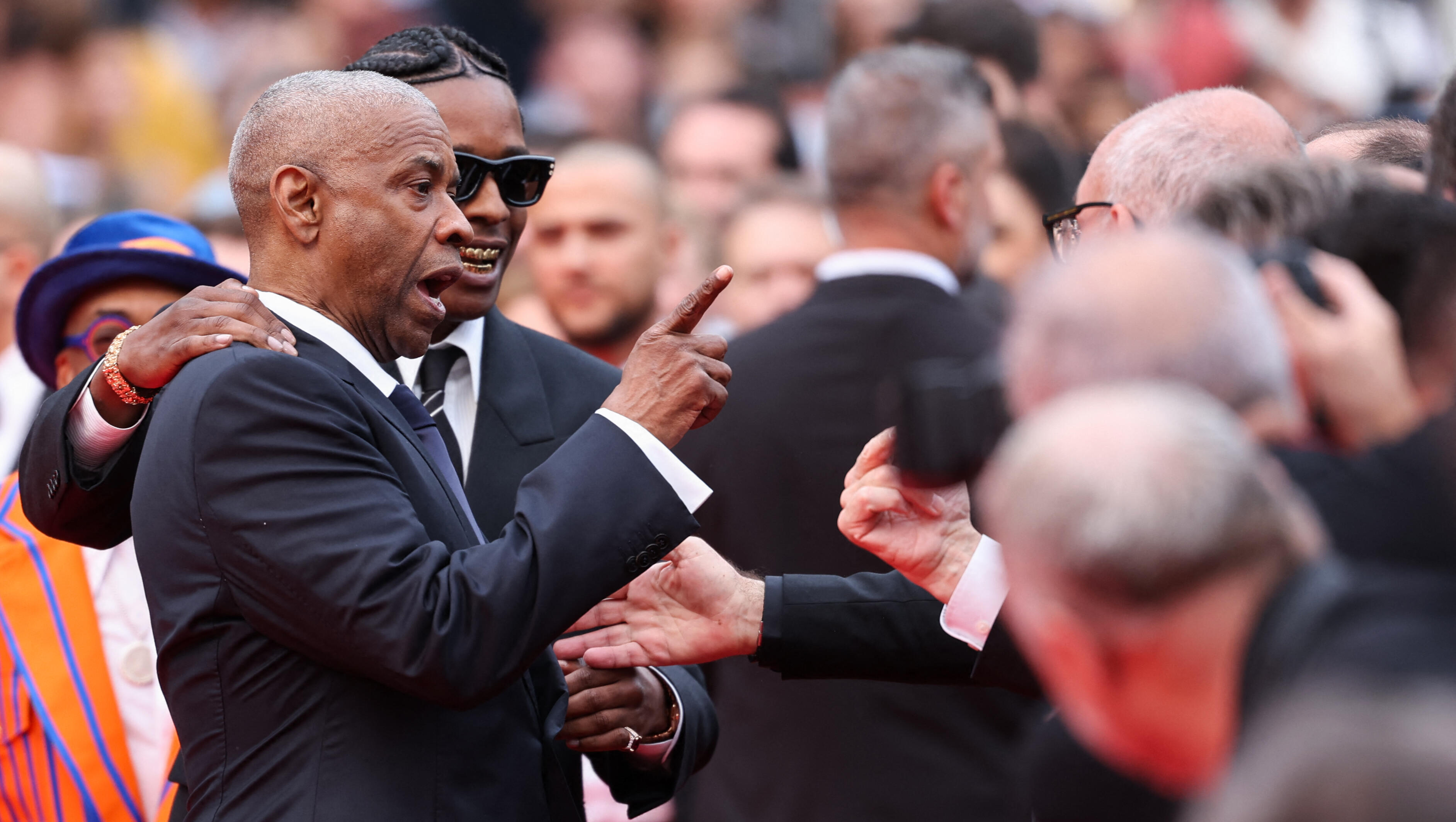 Denzel Warns Photographer at Cannes Red Carpet Premiere