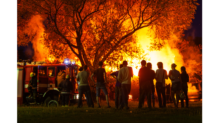 Burning in the night,