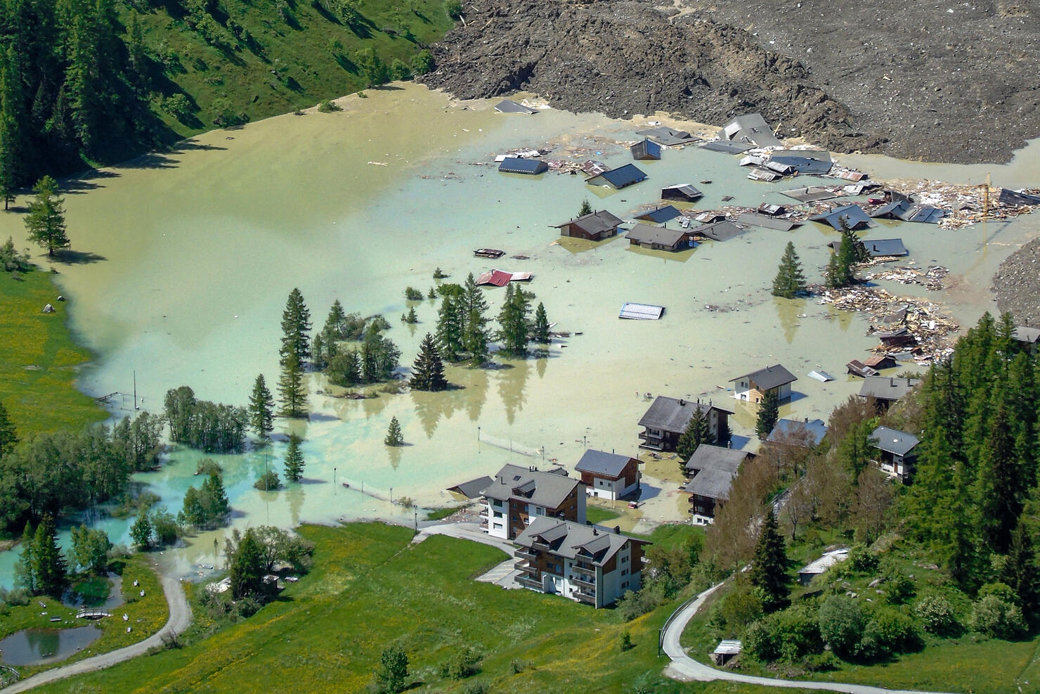 SWITZERLAND-ENVIRONMENT-MOUNTAINS-DISASTERS-LANDSLIDE