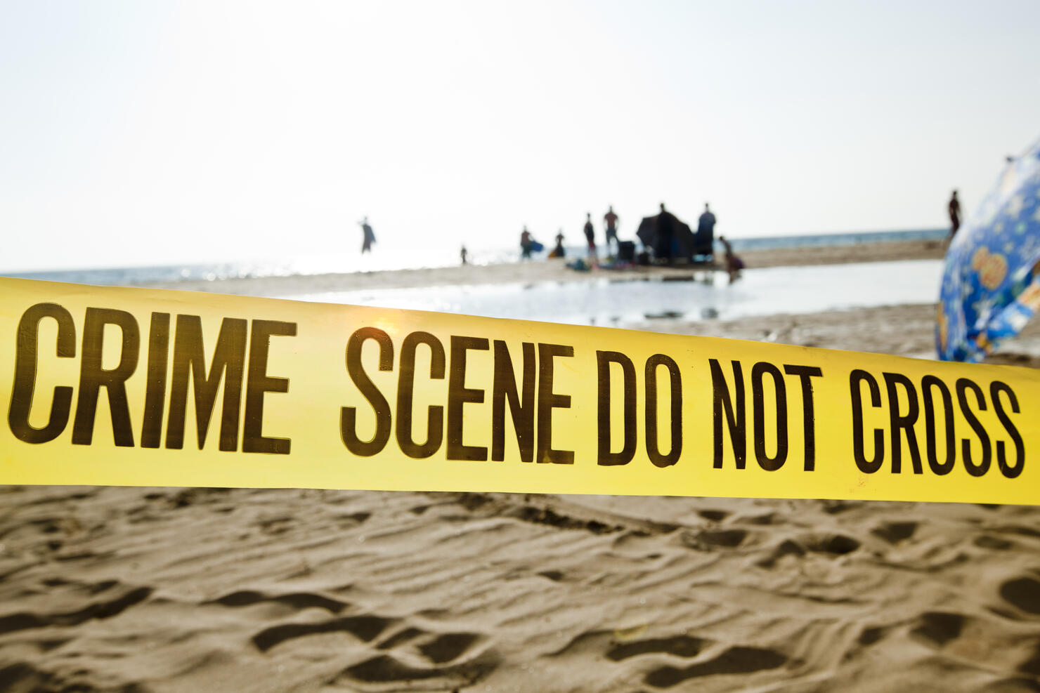 Beach Crime Scene