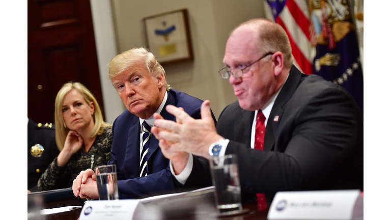 President Trump holds a law enforcement roundtable on sanctuary cities at the White House