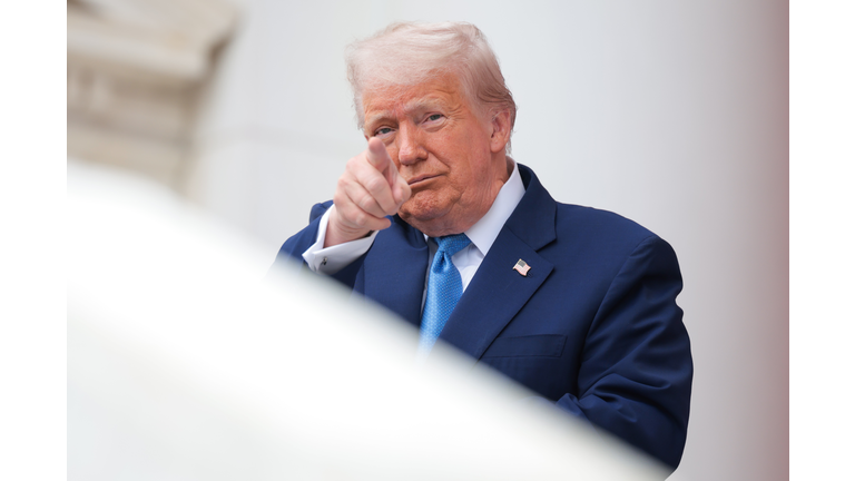 President Trump Visits Arlington National Cemetery On Memorial Day