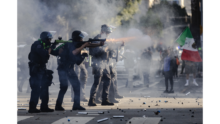 Protests Erupt In L.A. County, Sparked By Federal Immigration Raids