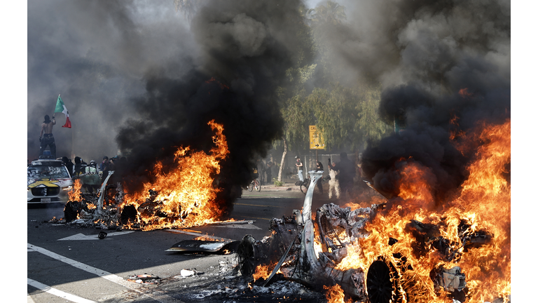 Protests Erupt In L.A. County, Sparked By Federal Immigration Raids