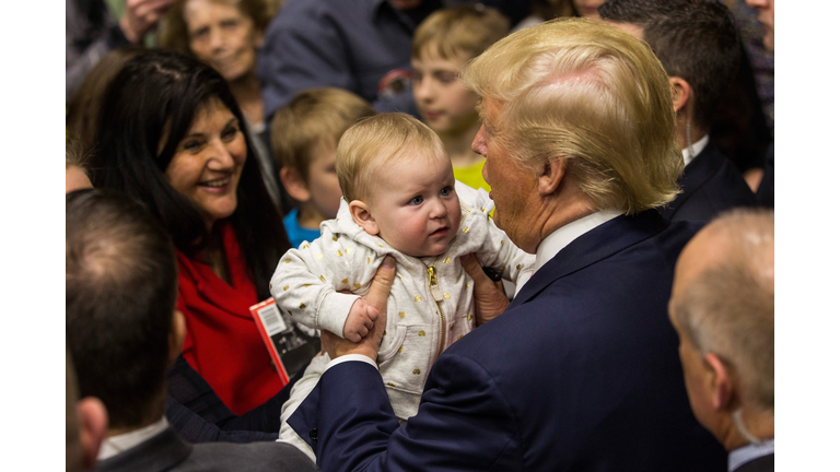 Donald Trump Campaigns In New Hampshire Ahead Of Primary