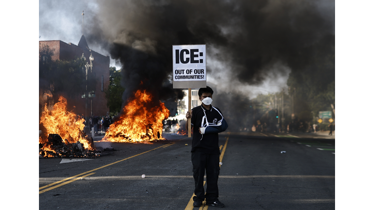 Protests Erupt In L.A. County, Sparked By Federal Immigration Raids