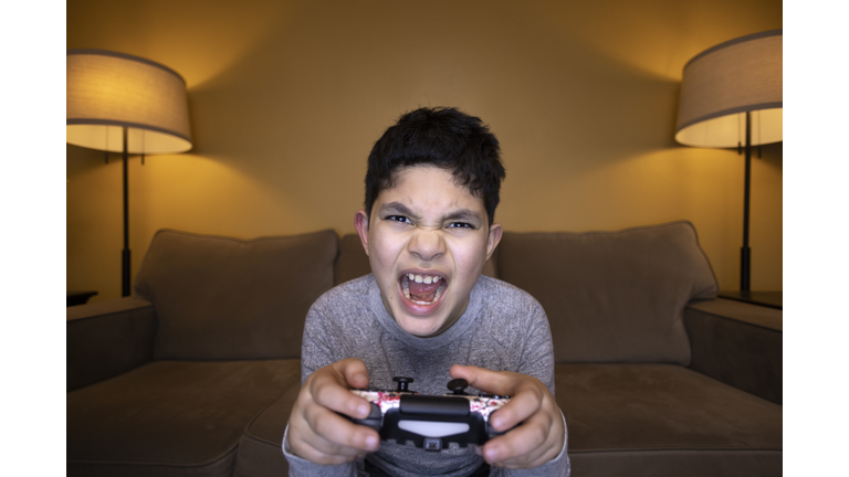Kid Playing Video  Games