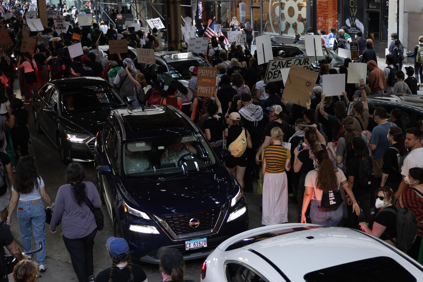 Protesters Gather In Cities Across Nation To Denounce ICE Immigration Raids