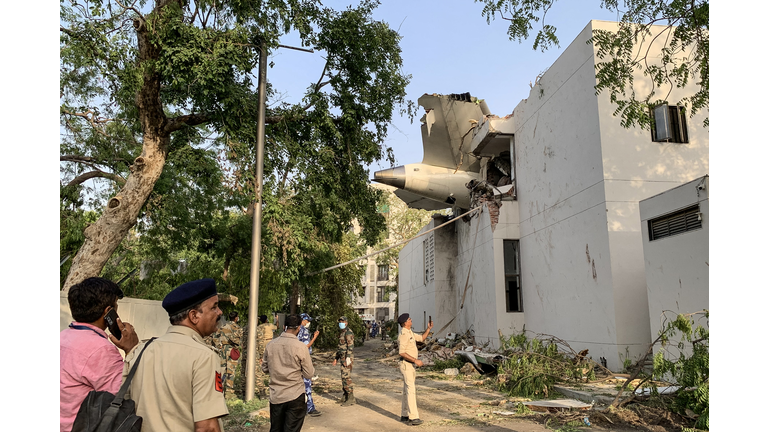 TOPSHOT-INDIA-AVIATION-CRASH