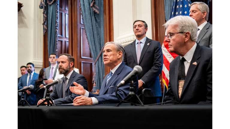 Texas Governor Abbott Holds Bill Signing To Create A Texas DOGE Office