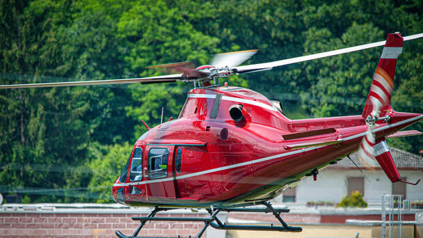 Dramatic Video Captures Helicopter Flip Over While Landing Near Restaurant
