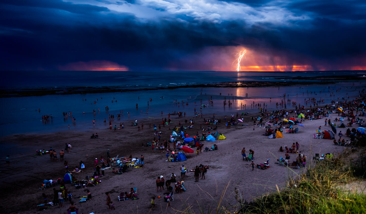 Lightening storm