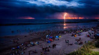 Three People Struck By Lighting During Rare Blue-Sky Thunderstorm